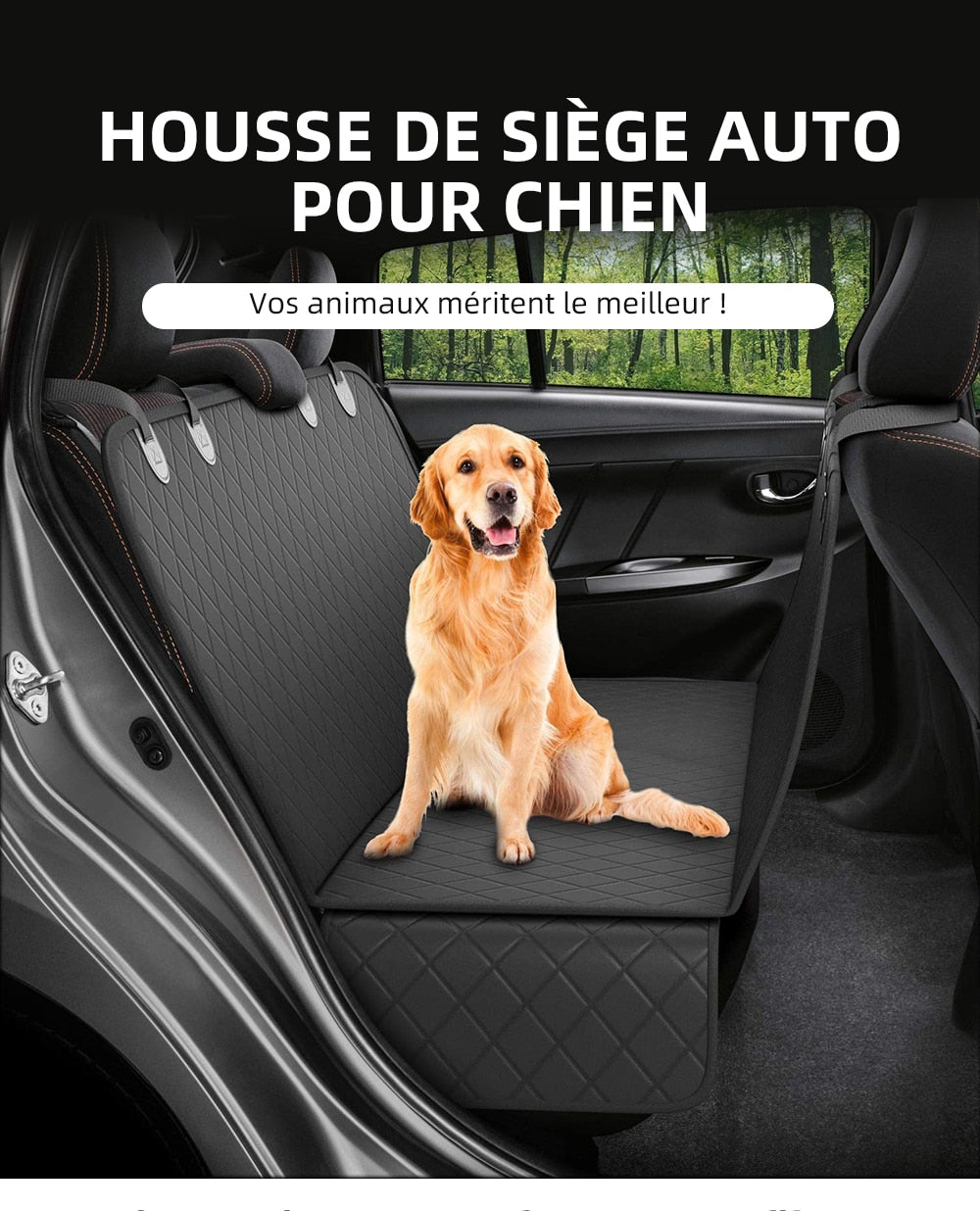 ArcticPaw Dog Car Seat Hammock - product photo 2